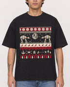 Mockup Boxy Heavyweight Tee Black male close-up 06