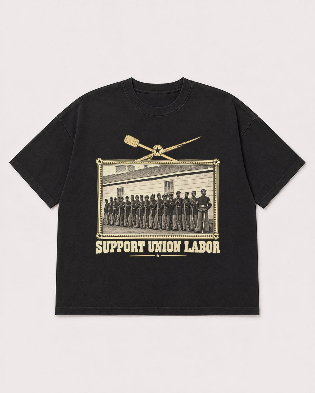 Mockup Boxy Heavyweight Tee Black product