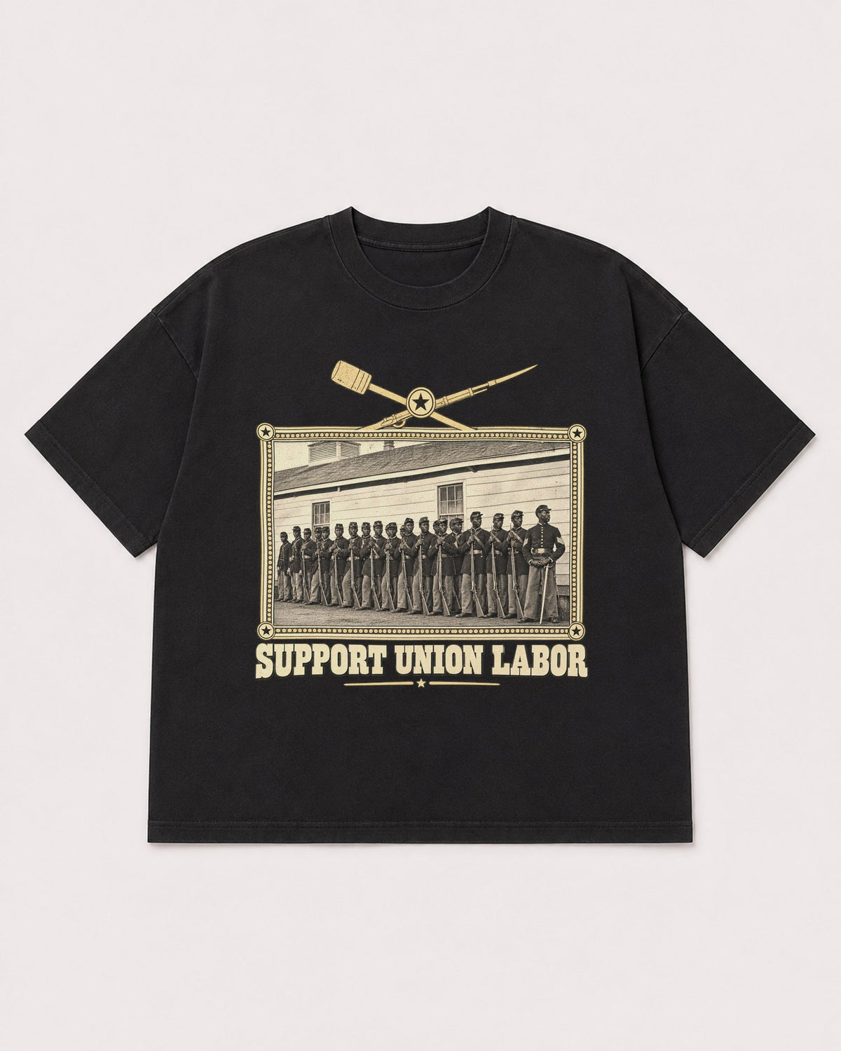 Mockup Boxy Heavyweight Tee Black product