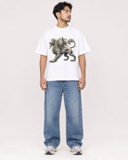 Mockup Boxy Heavyweight Tee White male full-body 02