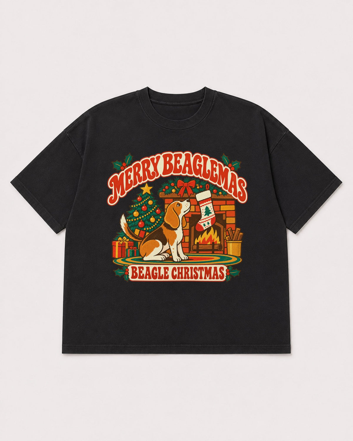 Mockup Boxy Heavyweight Tee Black product