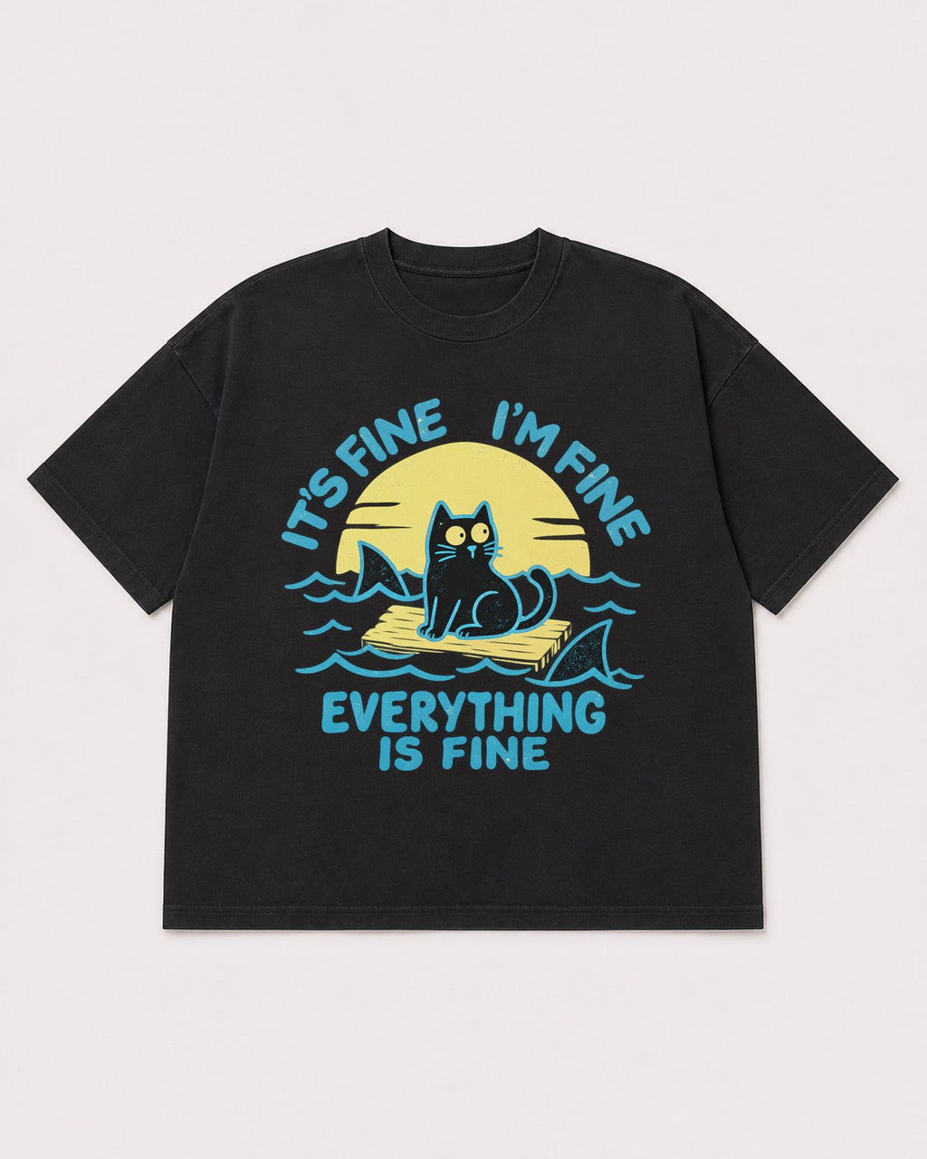 Mockup Boxy Heavyweight Tee Black product