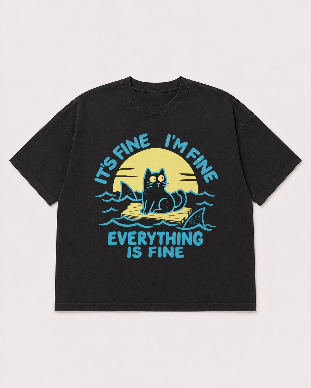 Mockup Boxy Heavyweight Tee Black product