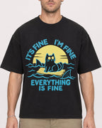Mockup Boxy Heavyweight Tee Black male close-up 08