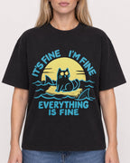 Mockup Boxy Heavyweight Tee Black female close-up 08