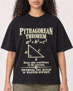 Mockup Boxy Heavyweight Tee Black female close-up 10