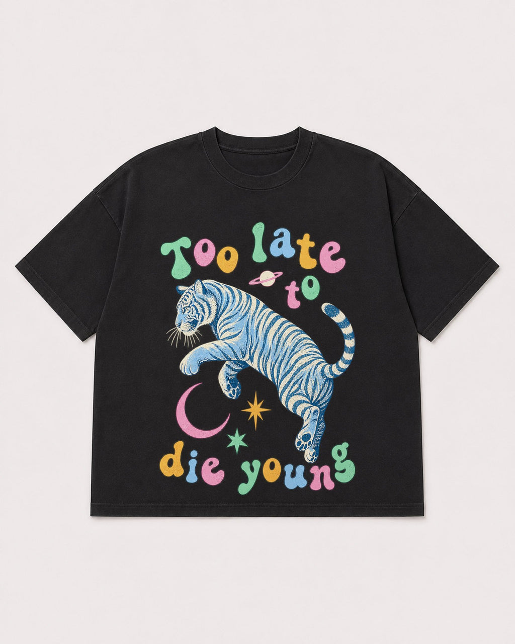 Mockup Boxy Heavyweight Tee Black product