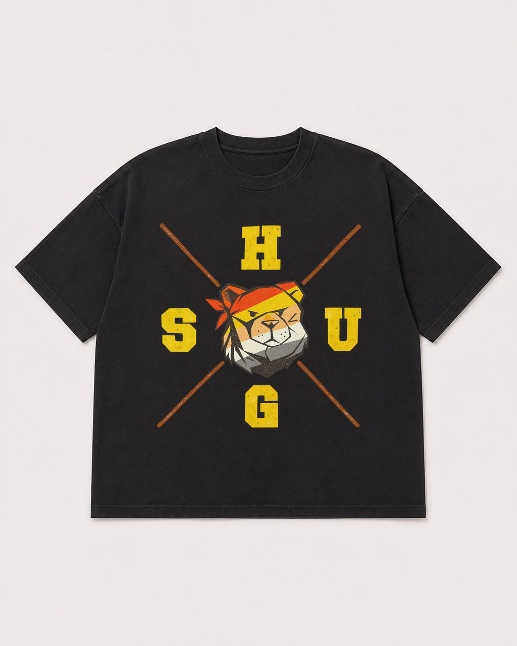 Mockup Boxy Heavyweight Tee Black product