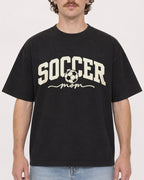 Mockup Boxy Heavyweight Tee Black male close-up 09