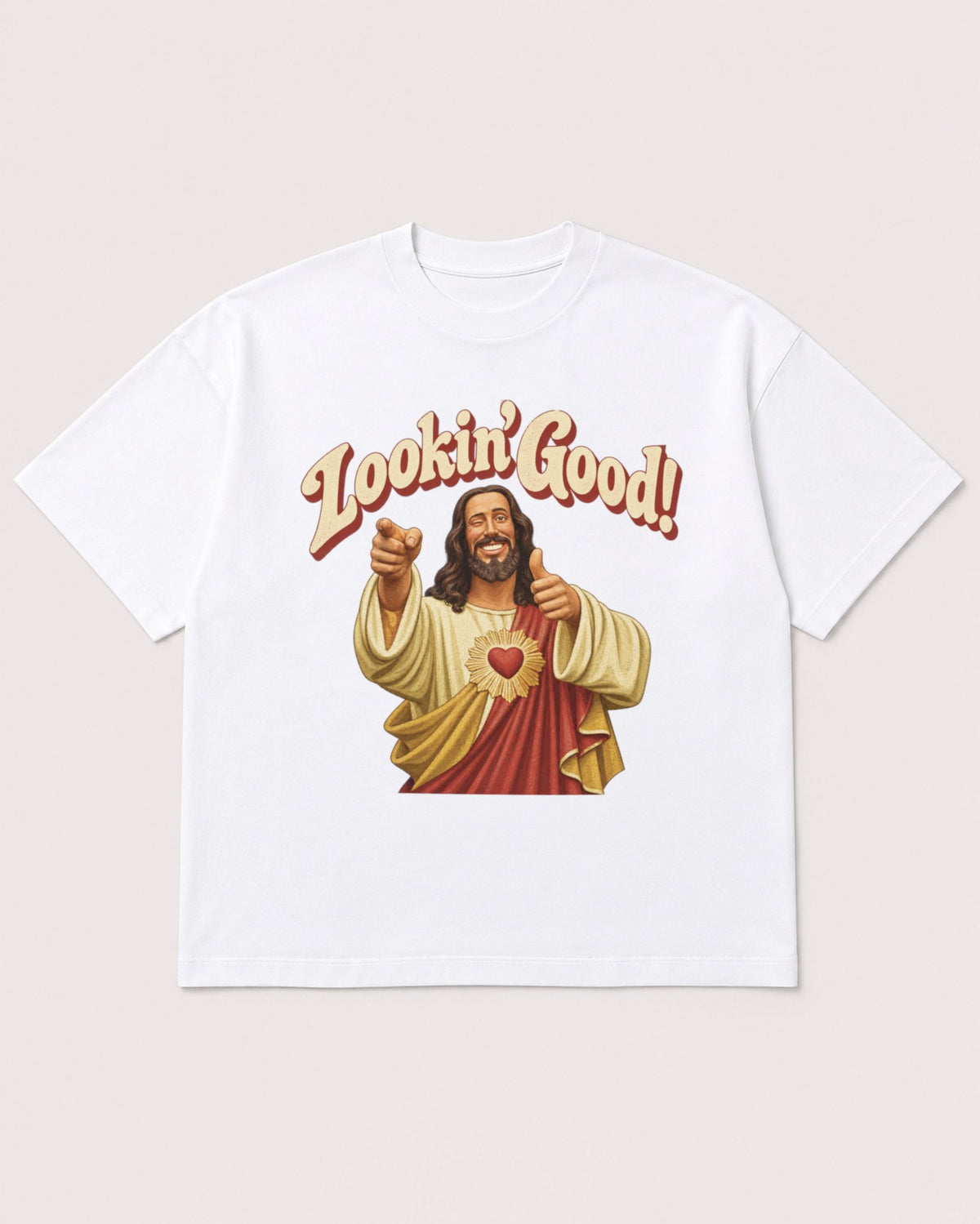 Mockup Boxy Heavyweight Tee White product