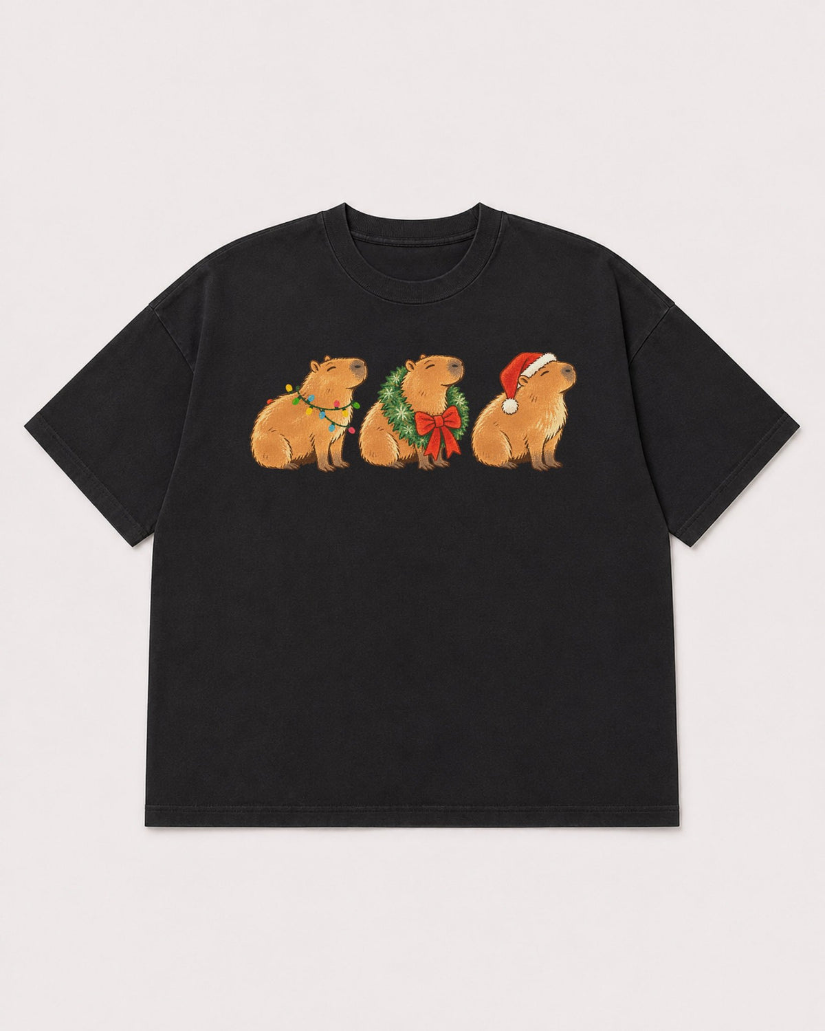 Mockup Boxy Heavyweight Tee Black product