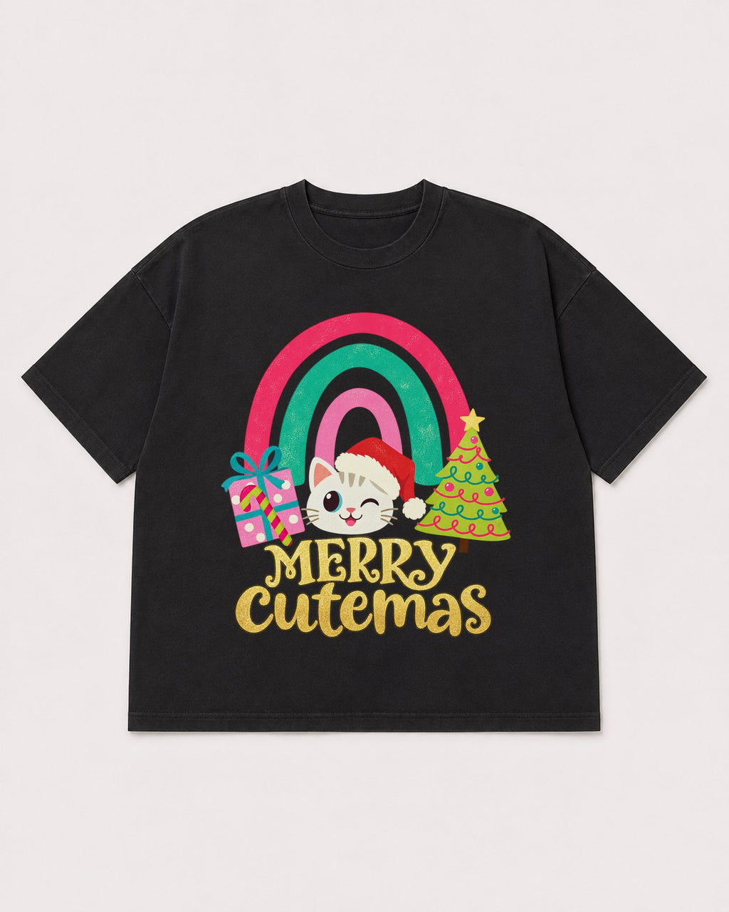 Mockup Boxy Heavyweight Tee Black product