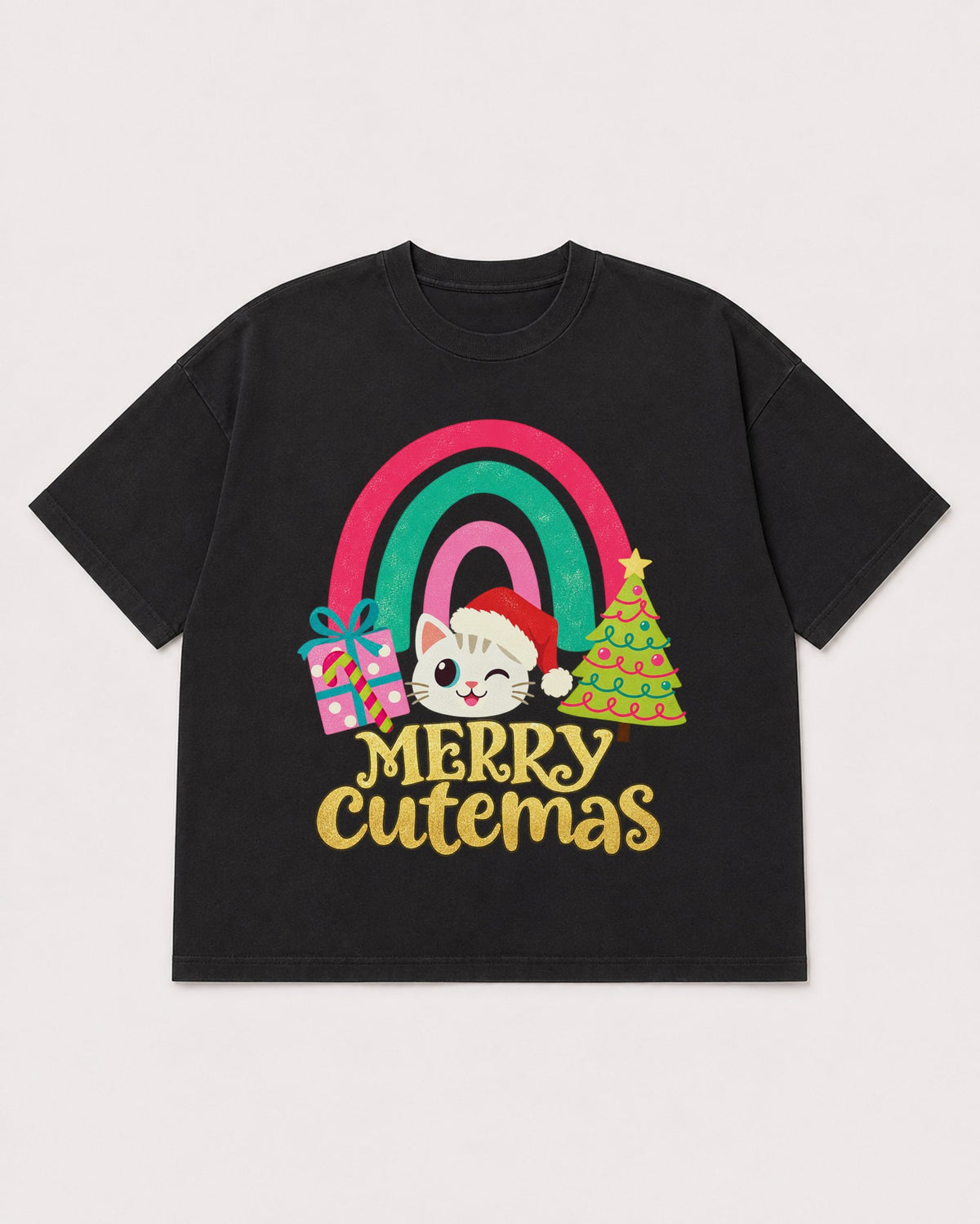 Mockup Boxy Heavyweight Tee Black product