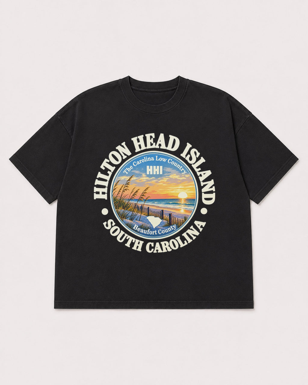 Mockup Boxy Heavyweight Tee Black product