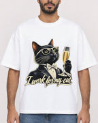 Mockup Boxy Heavyweight Tee White male close-up 07