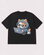 Mockup Boxy Heavyweight Tee Black product