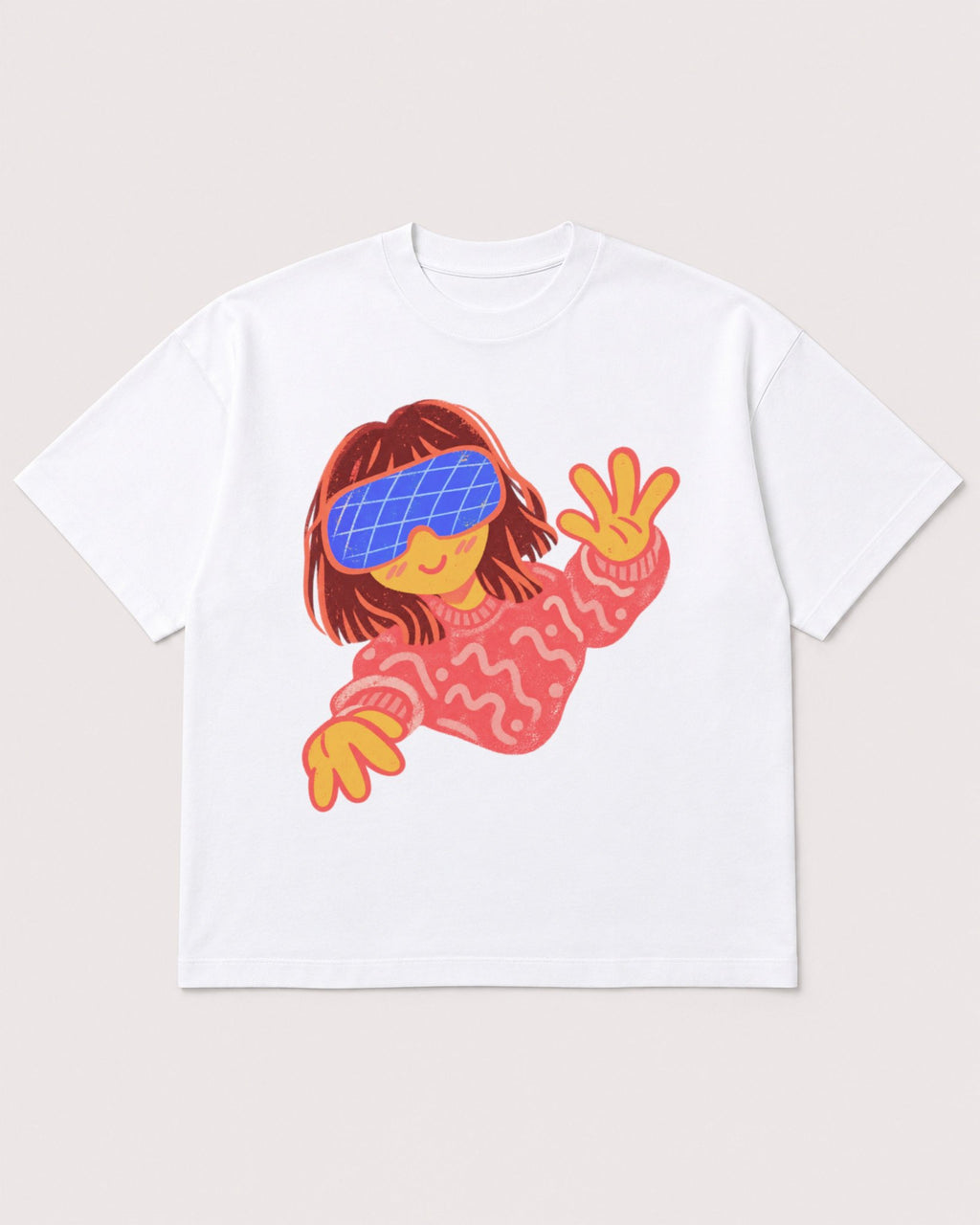 Mockup Boxy Heavyweight Tee White product
