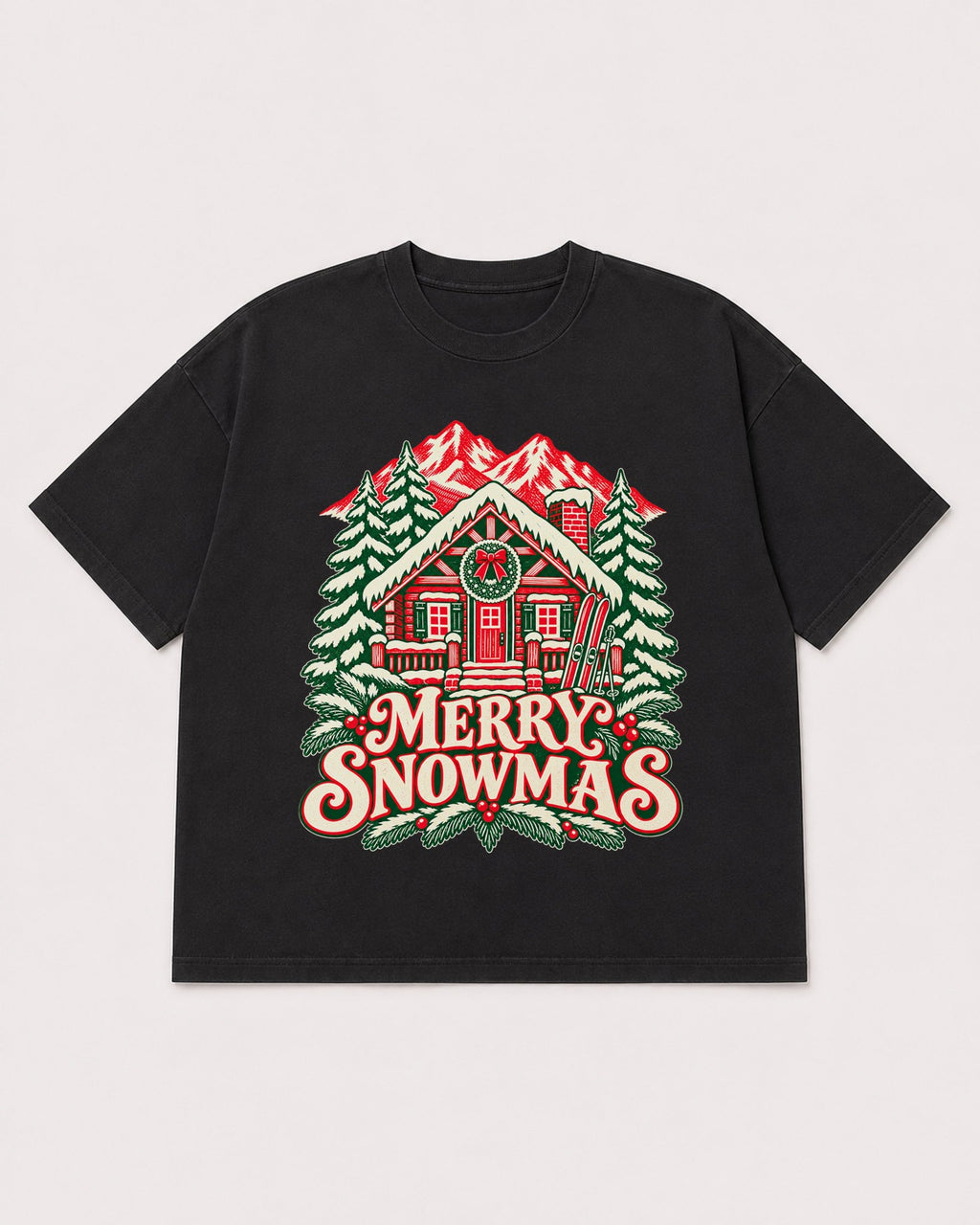 Mockup Boxy Heavyweight Tee Black product