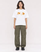 Mockup Boxy Heavyweight Tee White female full-body 02