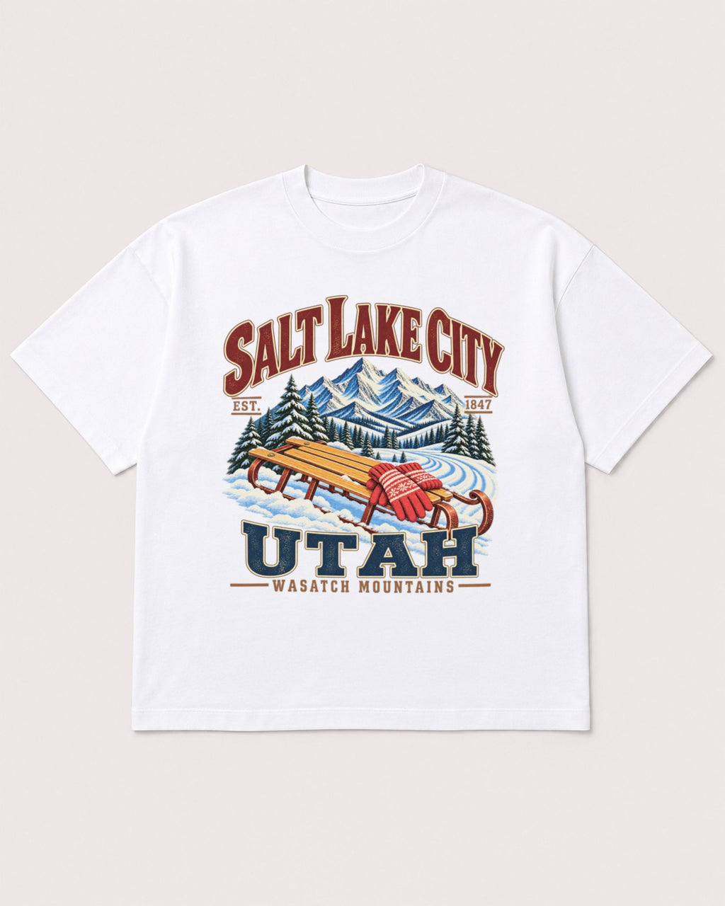 Mockup Boxy Heavyweight Tee White product