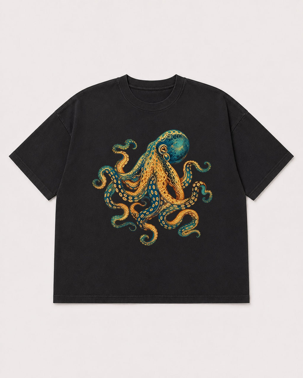 Mockup Boxy Heavyweight Tee Black product