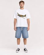 Mockup Boxy Heavyweight Tee White male full-body 08