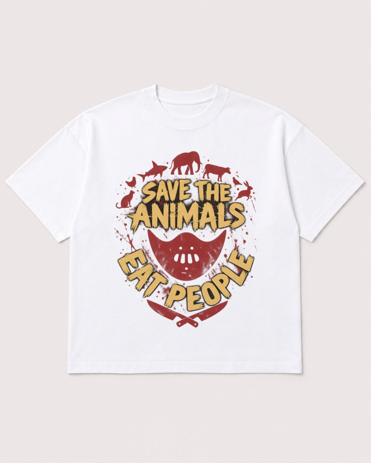 Mockup Boxy Heavyweight Tee White product