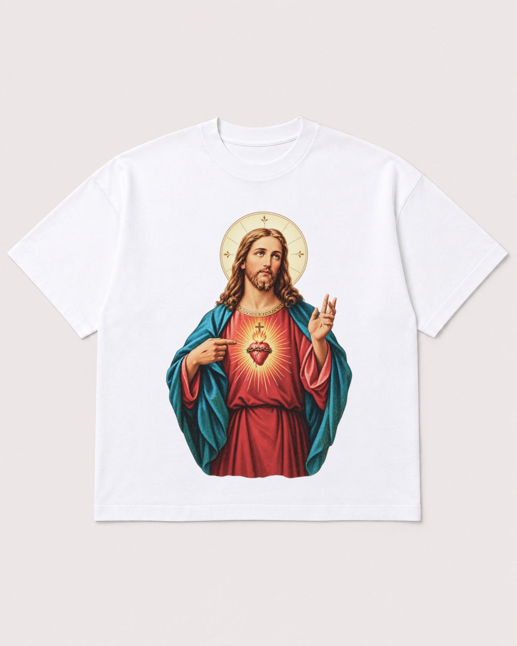 Mockup Boxy Heavyweight Tee White product
