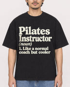 Mockup Boxy Heavyweight Tee Black male close-up 02