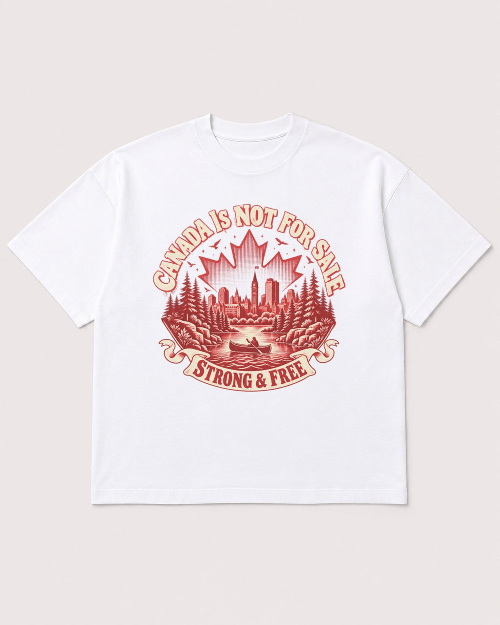 Mockup Boxy Heavyweight Tee White product