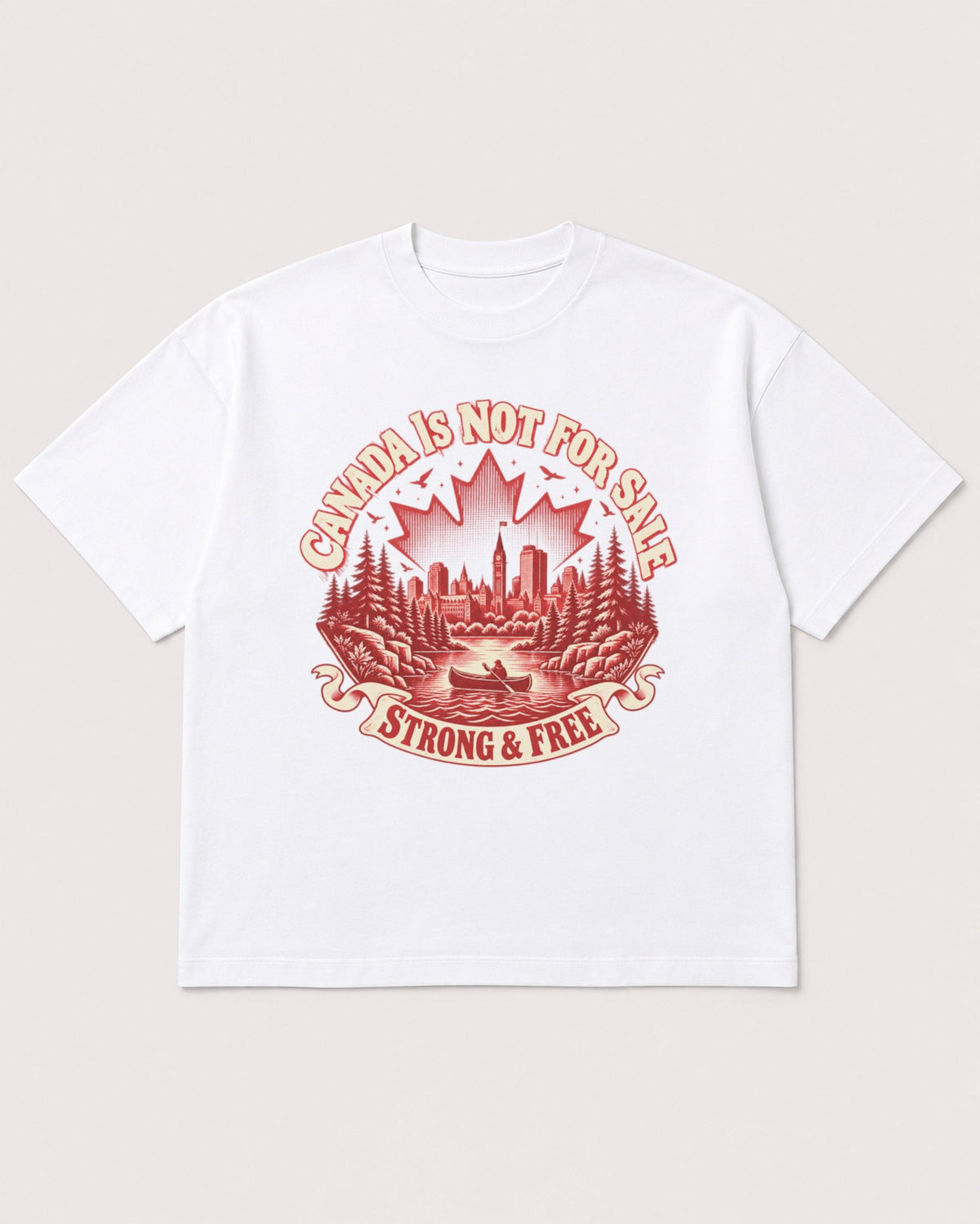 Mockup Boxy Heavyweight Tee White product