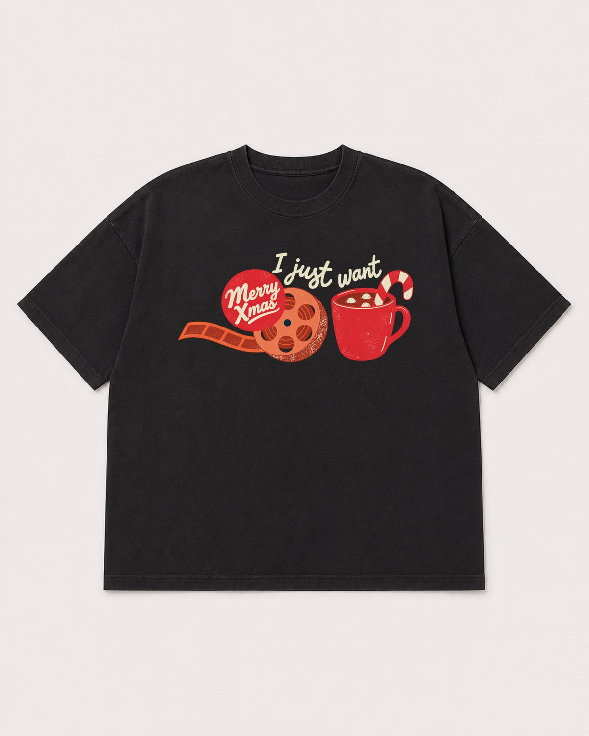 Mockup Boxy Heavyweight Tee Black product