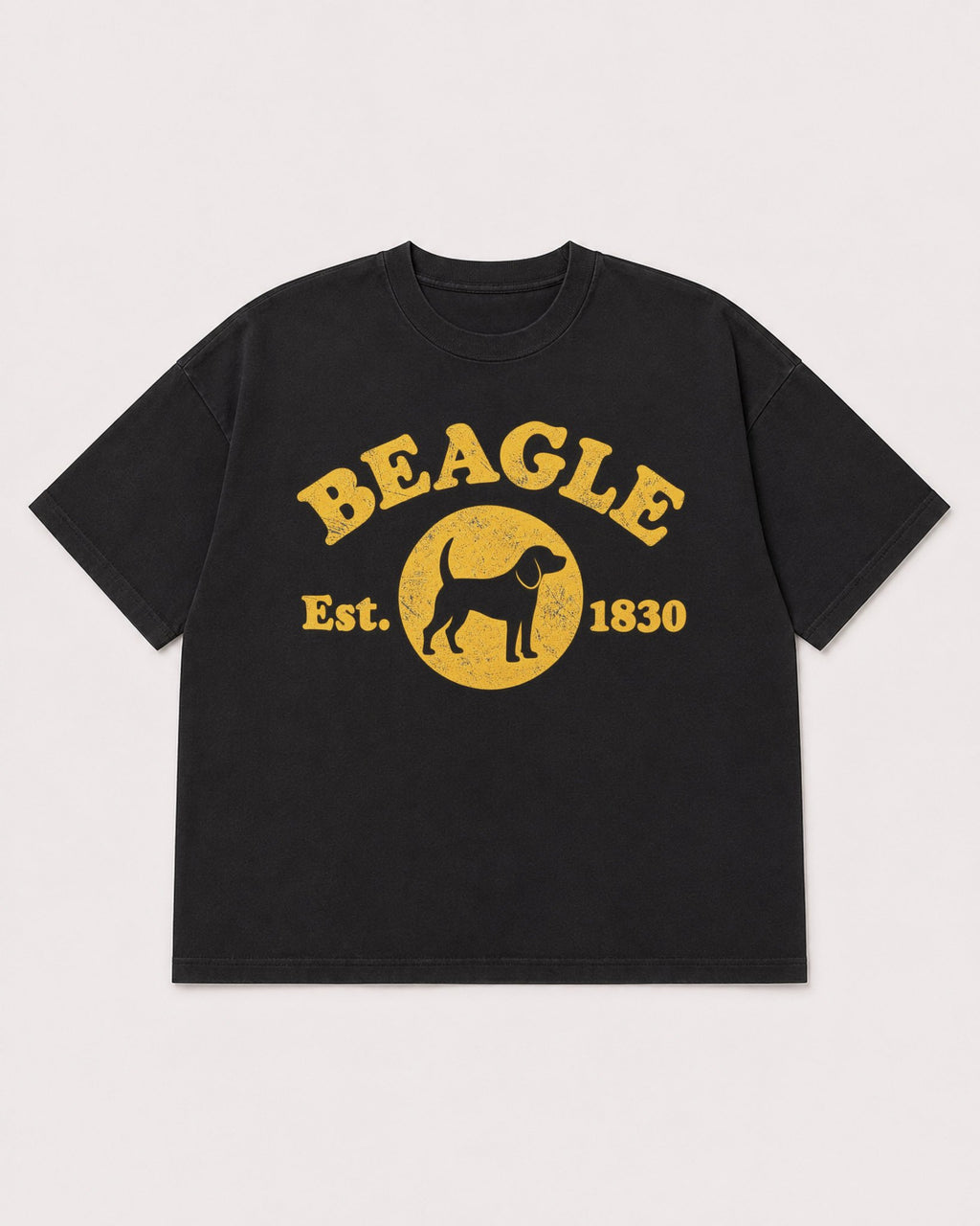Mockup Boxy Heavyweight Tee Black product