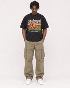 Mockup Boxy Heavyweight Tee Black male full-body 04