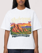 Mockup Boxy Heavyweight Tee White female close-up 04