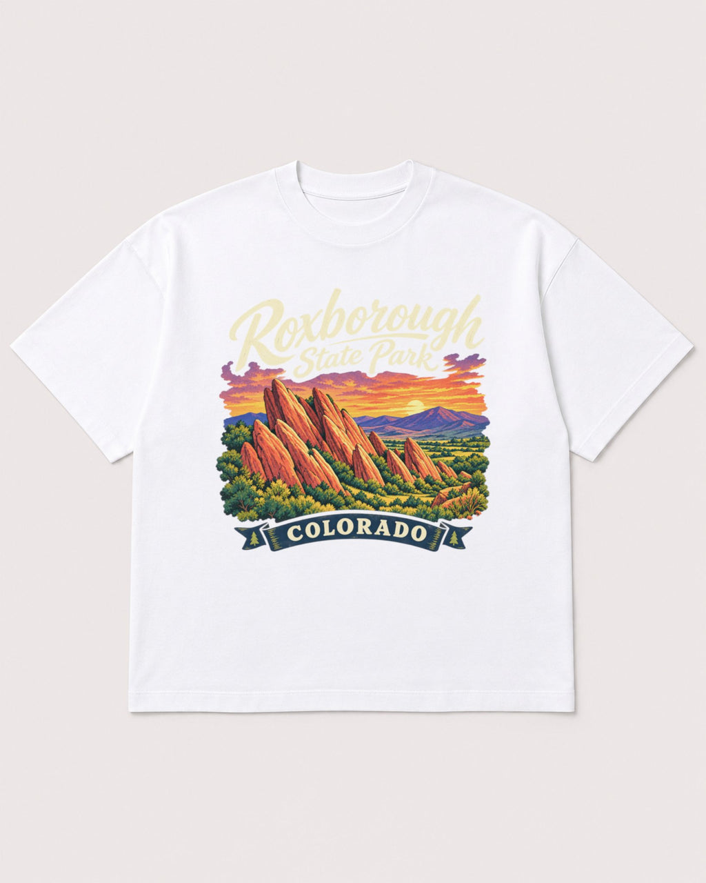 Mockup Boxy Heavyweight Tee White product