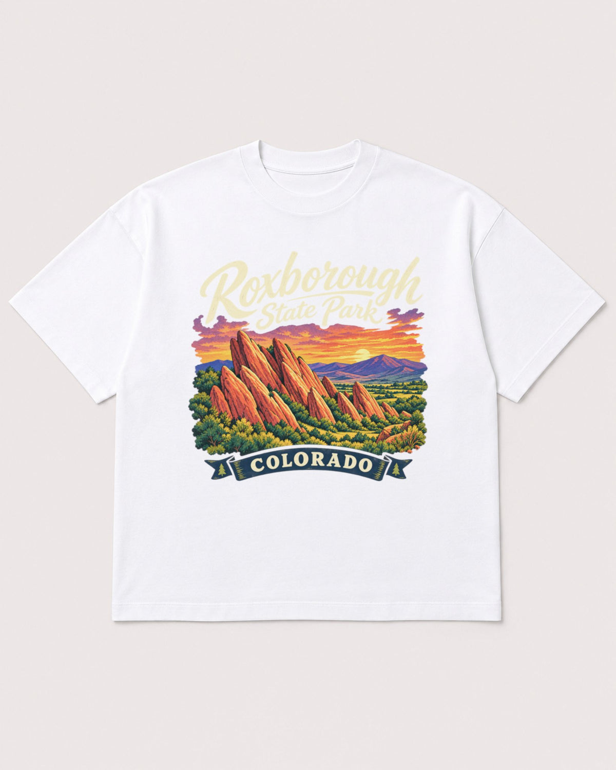 Mockup Boxy Heavyweight Tee White product