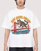 Mockup Boxy Heavyweight Tee White male close-up 11