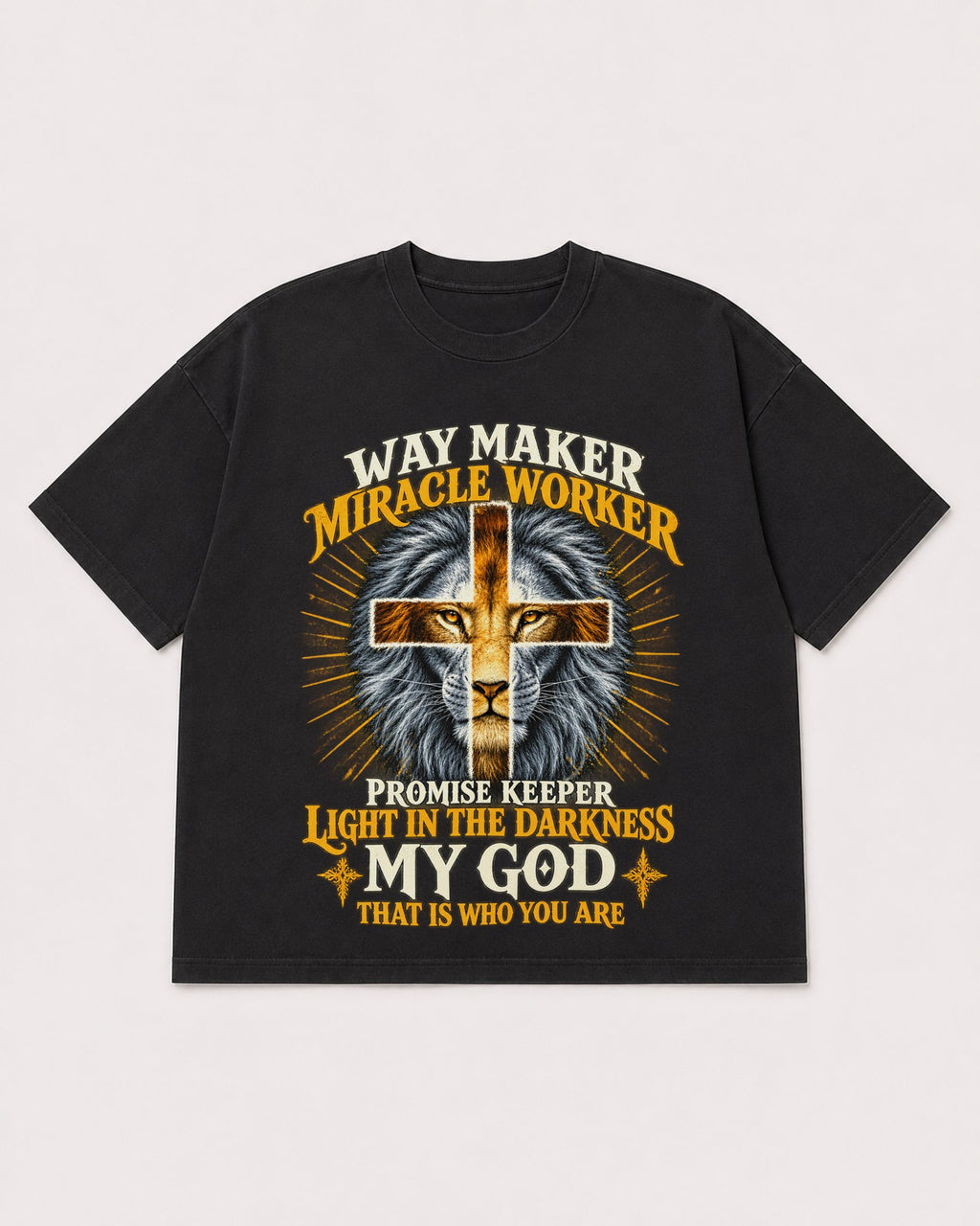 Mockup Boxy Heavyweight Tee Black product
