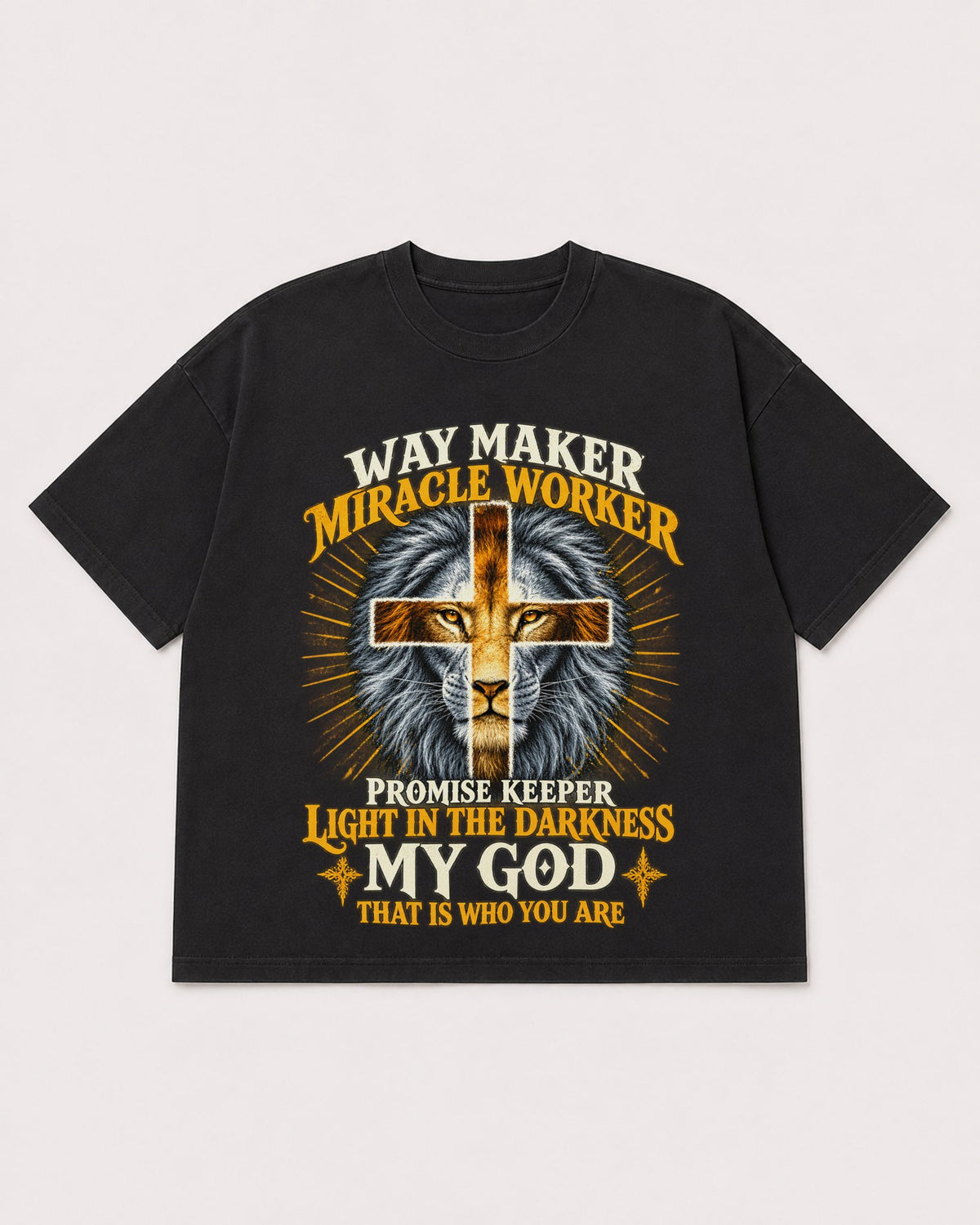 Mockup Boxy Heavyweight Tee Black product
