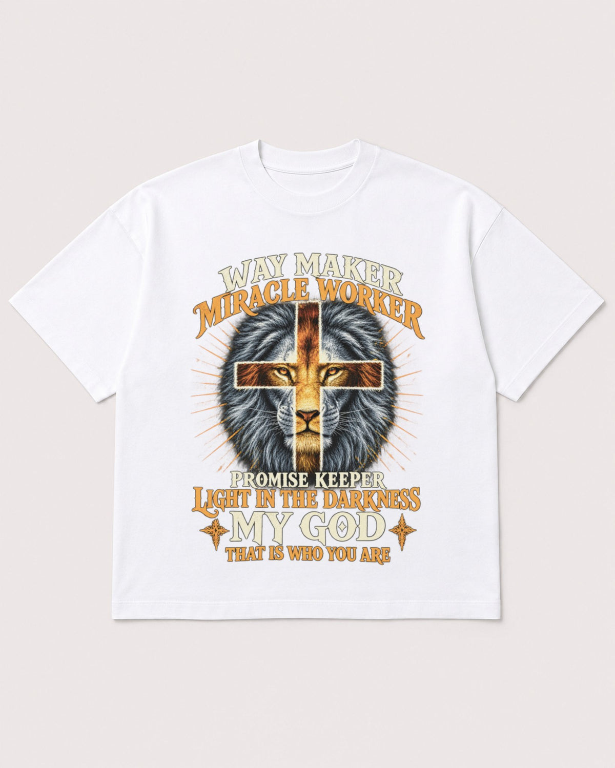 Mockup Boxy Heavyweight Tee White product