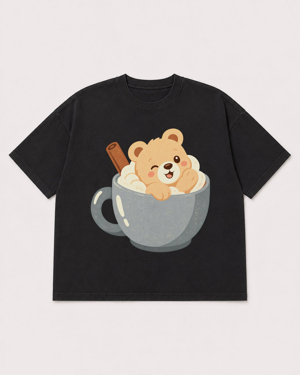 Mockup Boxy Heavyweight Tee Black product