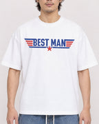 Mockup Boxy Heavyweight Tee White male close-up 03