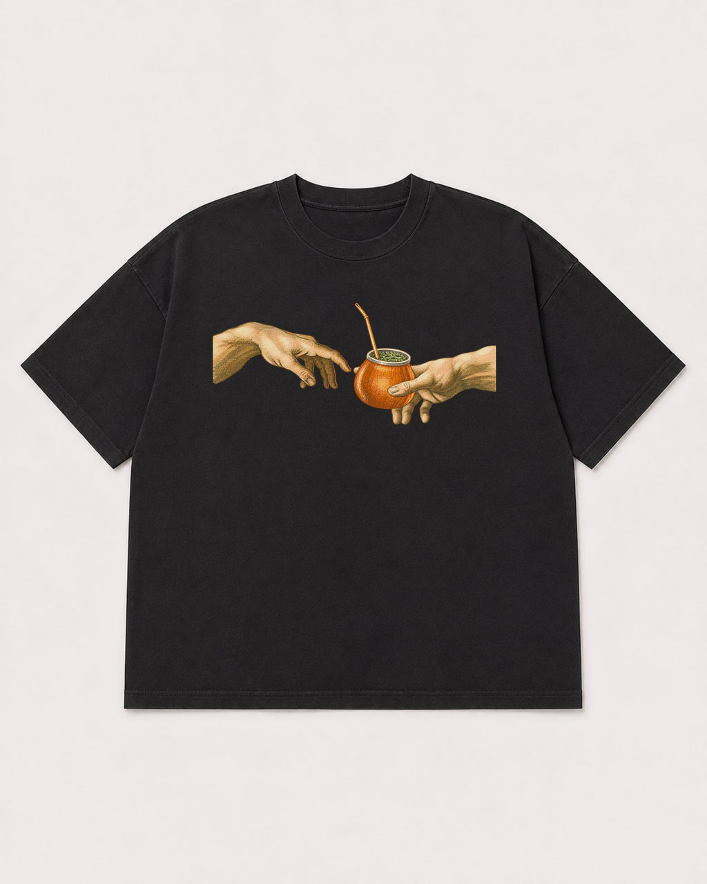 Mockup Boxy Heavyweight Tee Black product