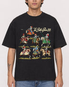 Mockup Boxy Heavyweight Tee Black male close-up 06