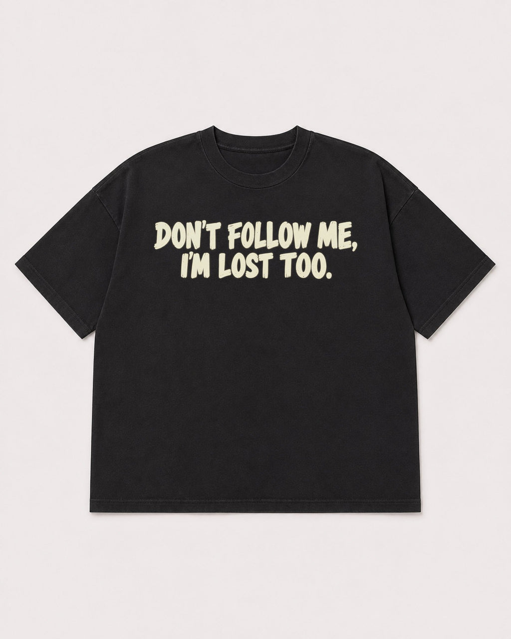 Mockup Boxy Heavyweight Tee Black product