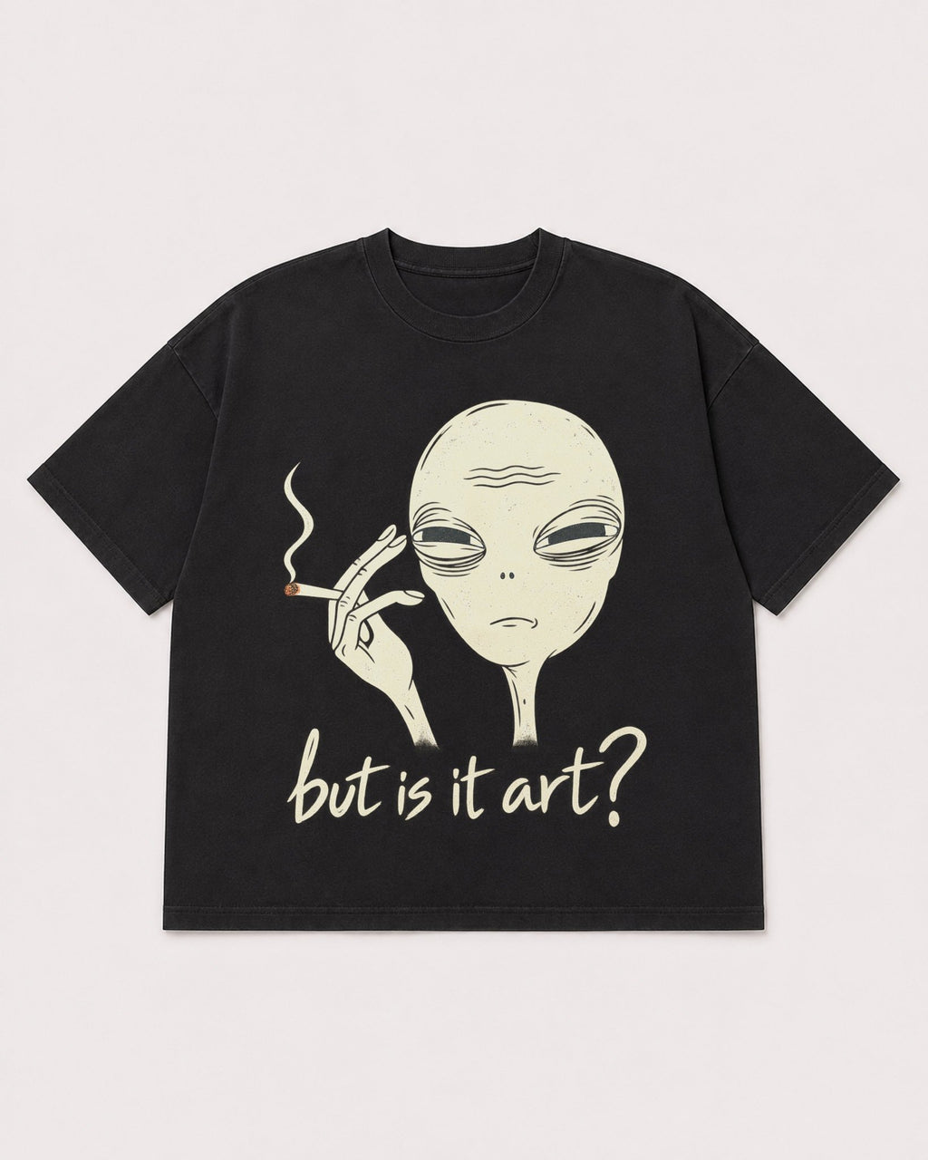 Mockup Boxy Heavyweight Tee Black product