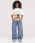 Mockup Boxy Heavyweight Tee White female full-body 05