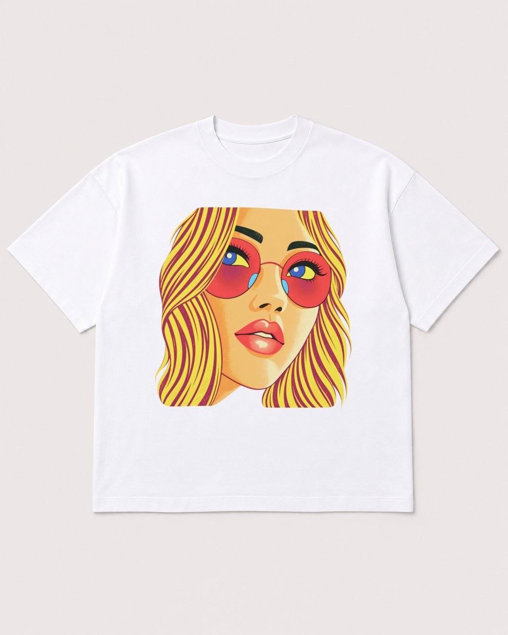 Mockup Boxy Heavyweight Tee White product