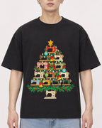 Mockup Boxy Heavyweight Tee Black male close-up 01